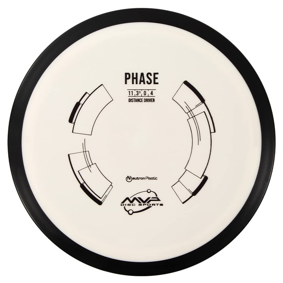 MVP Phase Neutron distance driver front view highlighting wind-stable flight potential.