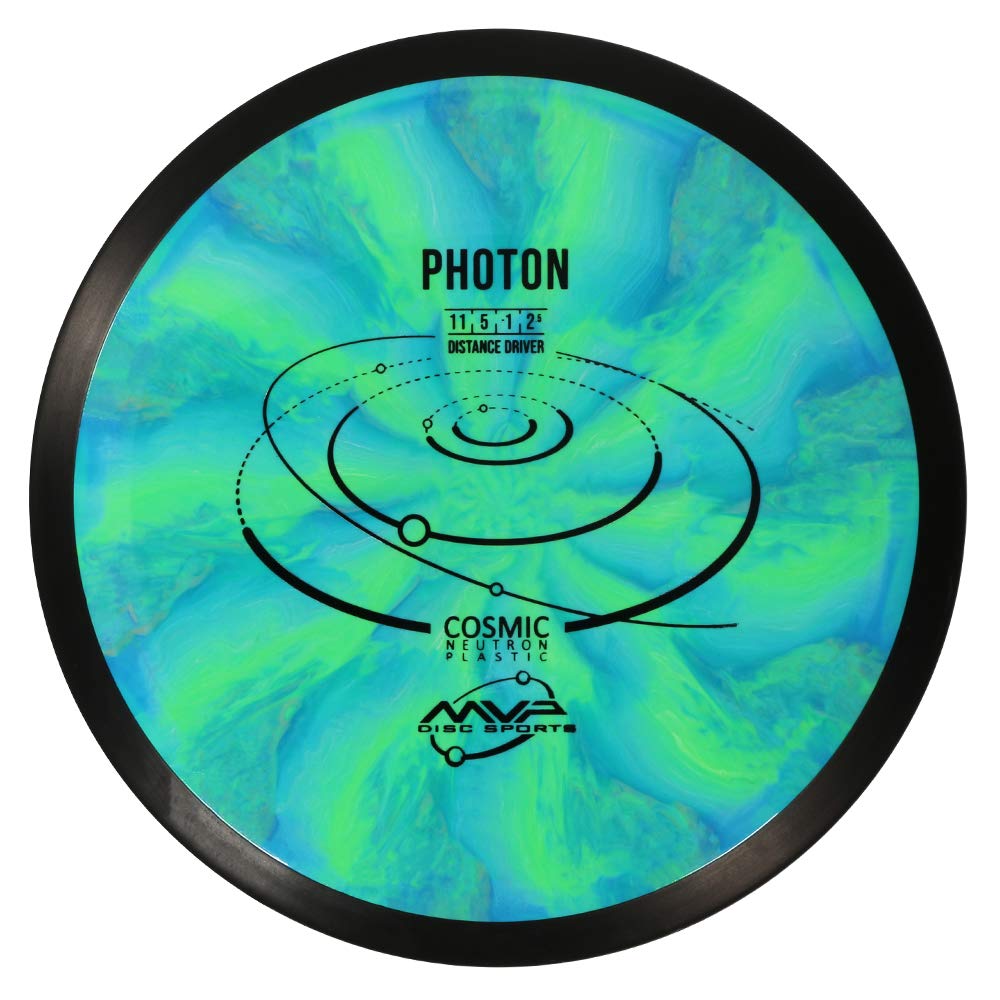 MVP Photon Cosmic Neutron disc in flight showing extended distance.