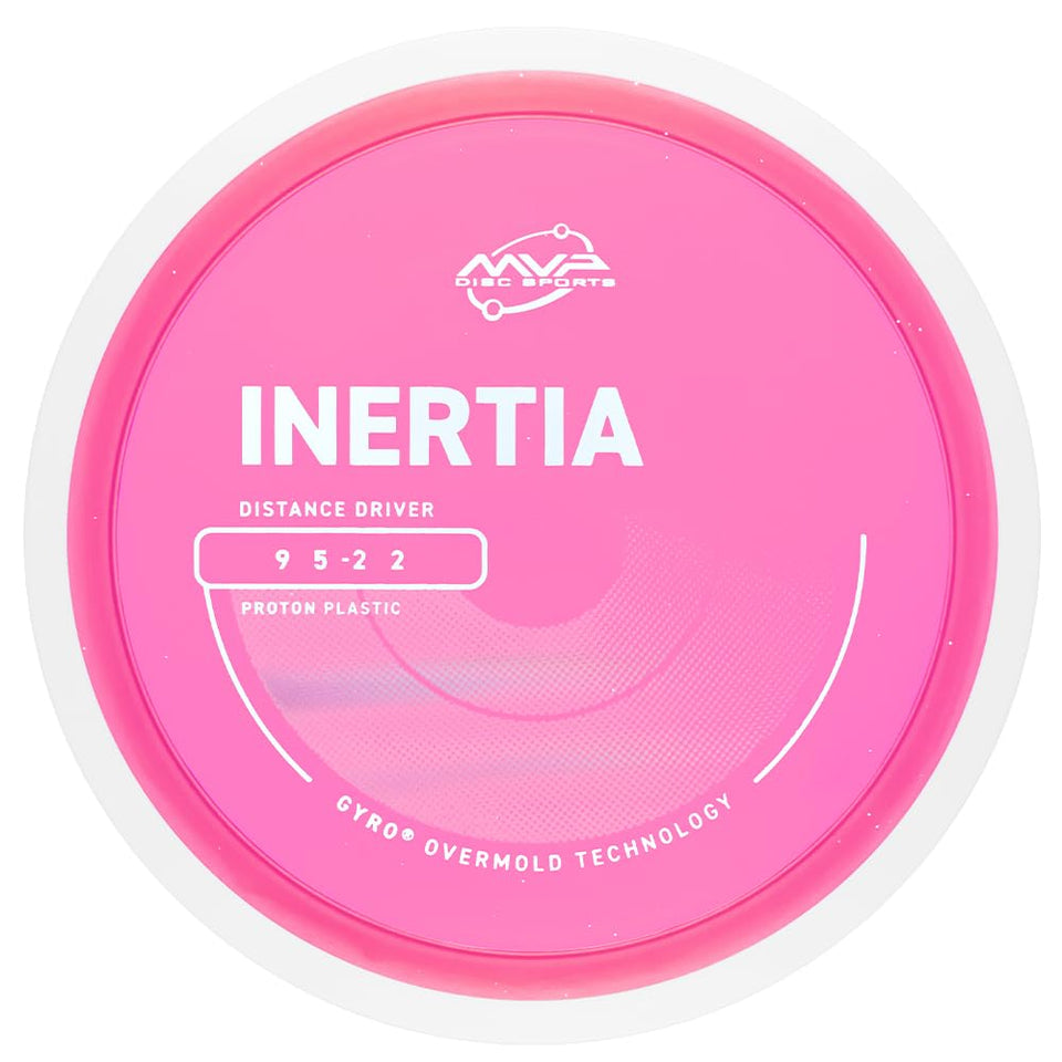 MVP Proton Inertia front view, optimized for long, understable distance throws.