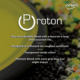 MVP Proton Orbital close-up highlights premium Proton plastic durability.