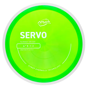 MVP Proton Servo fairway driver in hand demonstrates comfortable grip for controlled releases.