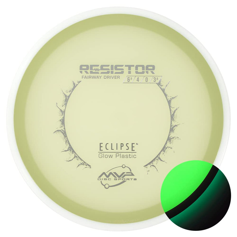 MVP Resistor Eclipse Glow 2.0 front view showing controlled fade for reliable fairway shots