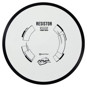 MVP Resistor Neutron in hand shows predictable distance and fade on mid-range throws.