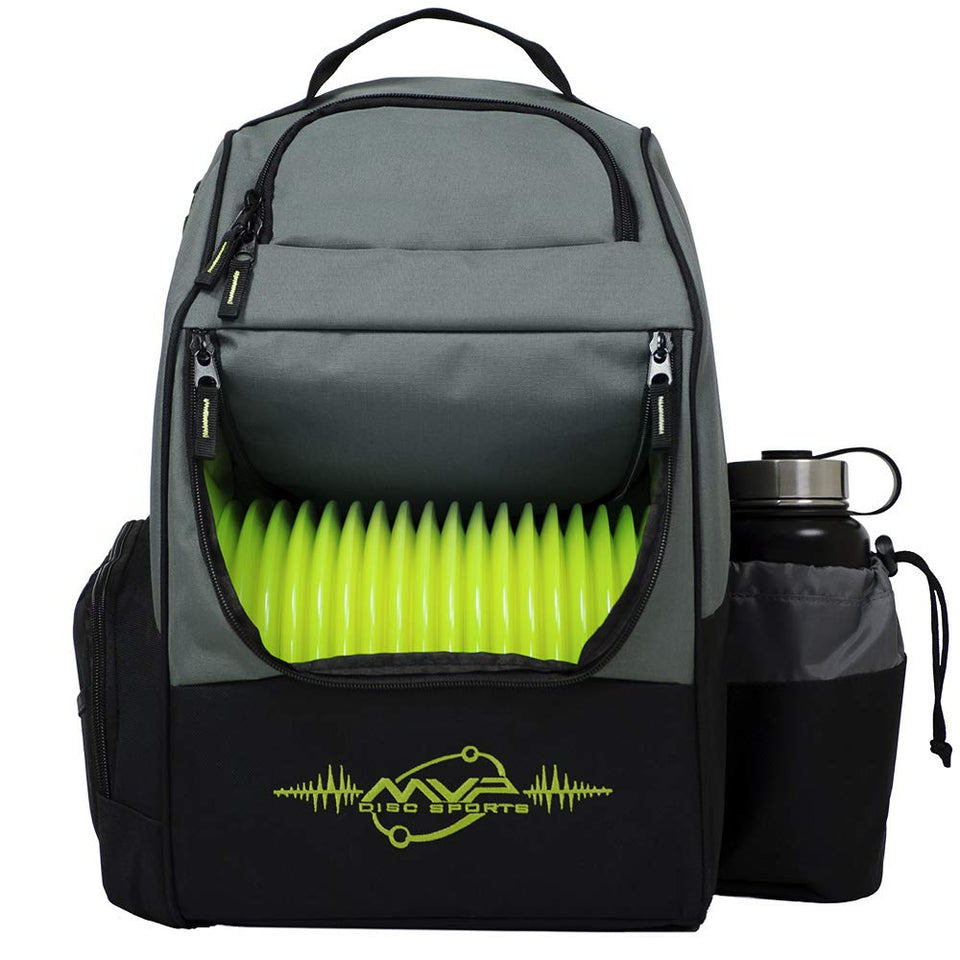 MVP Shuttle backpack front view, easy access for quick rounds.