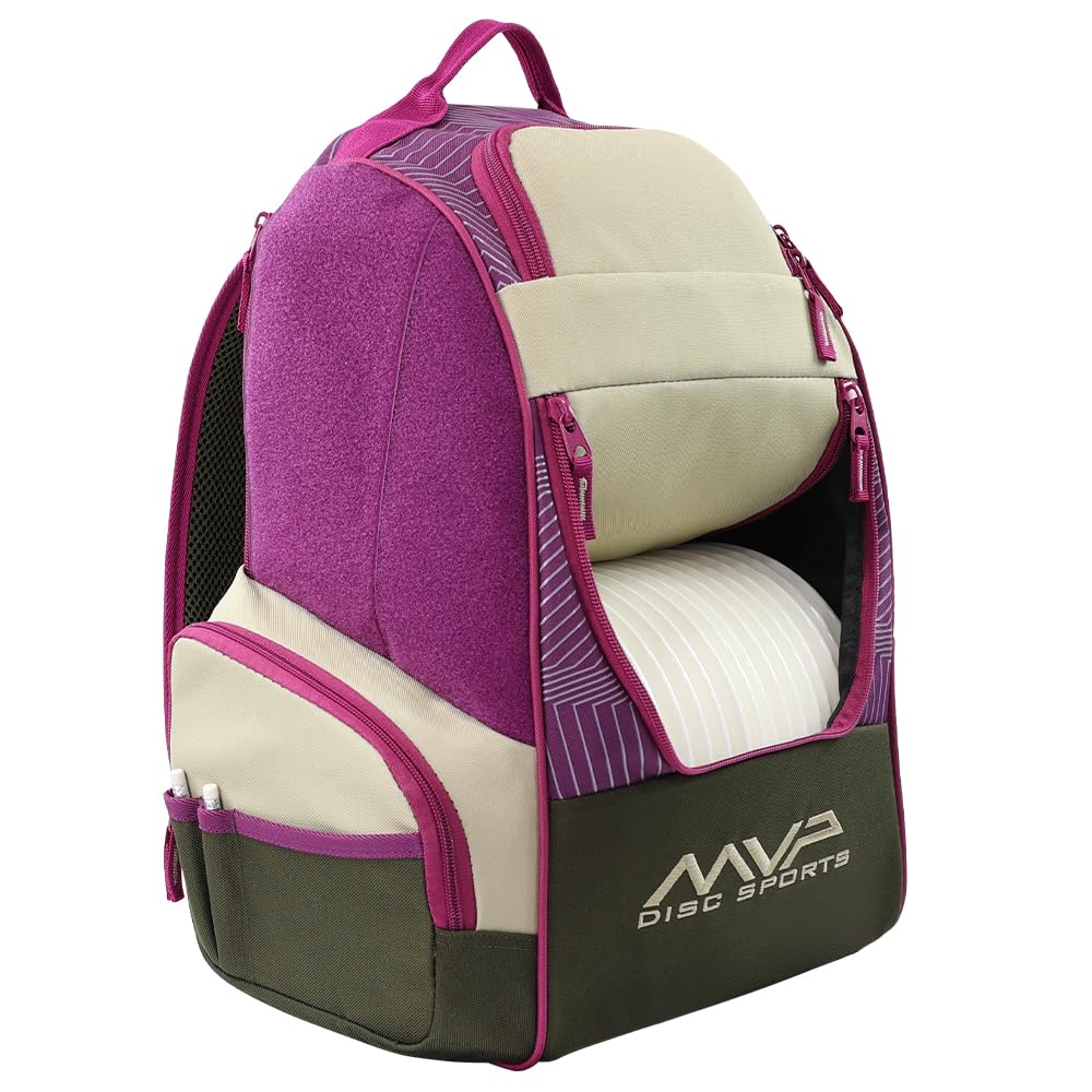 MVP Shuttle Backpack upper compartment keeps extra discs organized and accessible.
