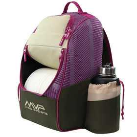 MVP Shuttle Backpack water bottle pocket helps stay hydrated on course.