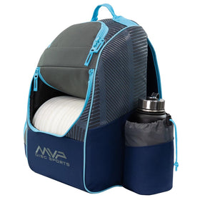 MVP Shuttle water bottle pocket keeps drinks secure between holes.