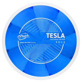 MVP Tesla Cosmic Neutron swirl colors highlight premium durability and high visibility.