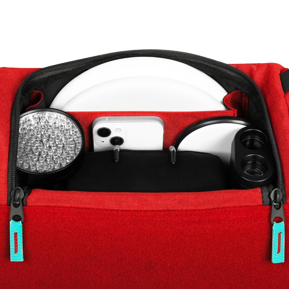 Side storage pockets of MVP Voyager Slim backpack for extra gear