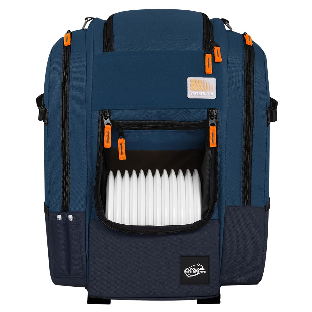 MVP Voyager Slim blue bag with padded shoulder strap for on-course comfort