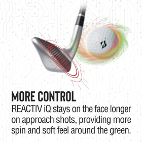 MX Seven Bridgestone Tour B X ball in flight demonstrates stable trajectory.