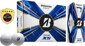 MX Seven Bridgestone Tour B XS ball in flight demonstrates distance potential