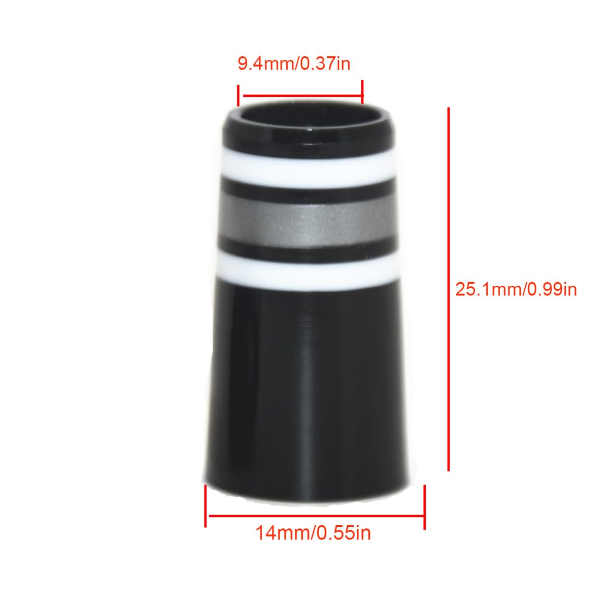 Mykepoda ferrules length 25.1 mm designed for standard iron clubs