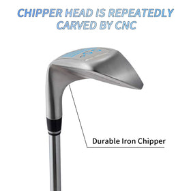 MYKUJA wedge head weighs 330g for smooth, controlled chips.