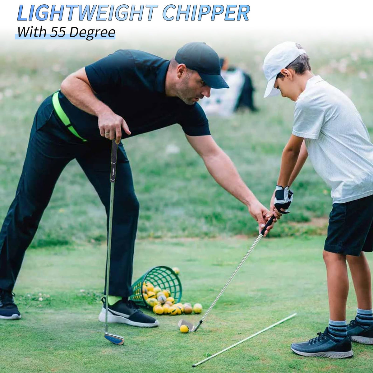 MYKUJA wedge offers 36-inch putter-like length for easier alignment.