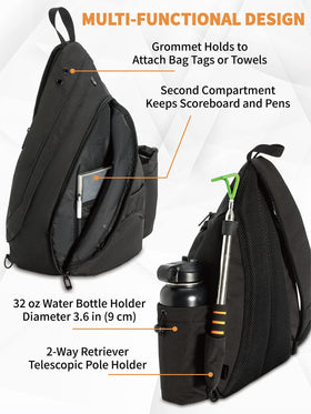 MYQ MOYAQI compact sling with eight to ten disc capacity for casual rounds
