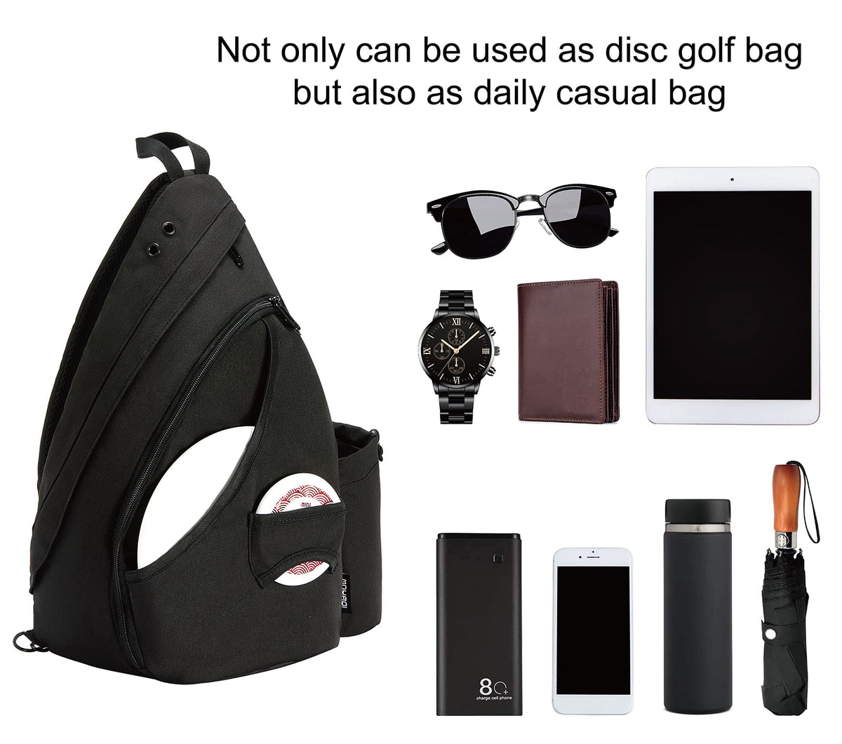 MYQ MOYAQI ergonomic single strap design reduces shoulder strain on long rounds