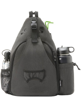 MYQ MOYAQI bag gray in use on the course for organized gear