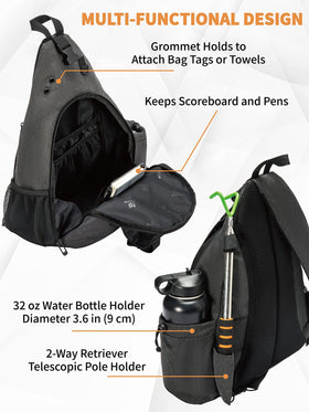 MYQ MOYAQI bag gray padded adjustable strap for comfortable carry