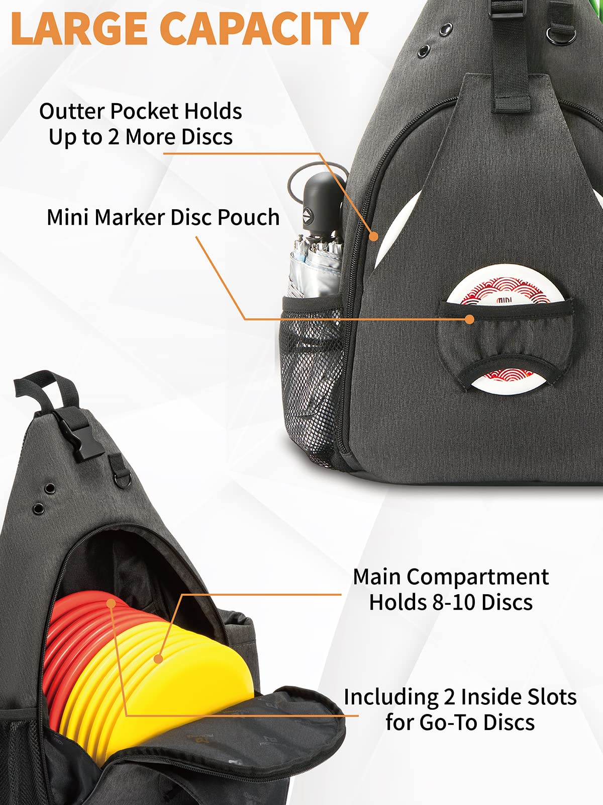 MYQ MOYAQI bag gray storage pockets keep discs and items organized