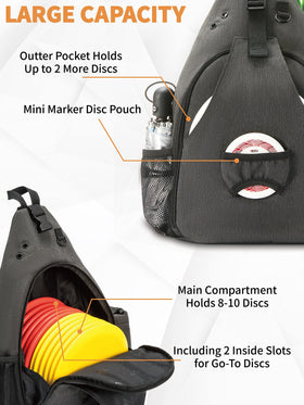 MYQ MOYAQI bag gray storage pockets keep discs and items organized