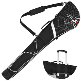 Mytag expandable golf carry bag with luggage strap for easy airport transfers