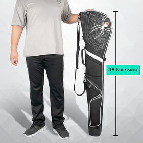 Mytag bag featuring three D-shaped buckles for durable closure