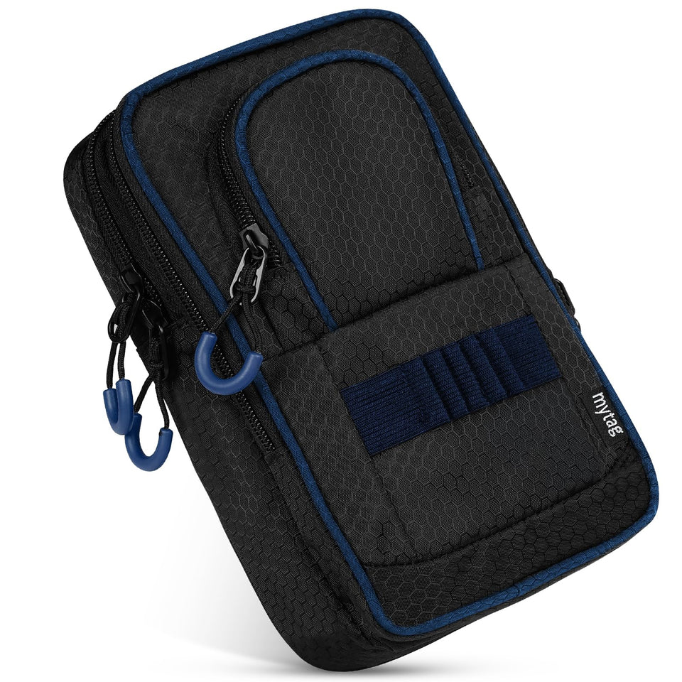 mytag Golf Ball Bag Pouch main compartment holds 12-15 balls on the course.
