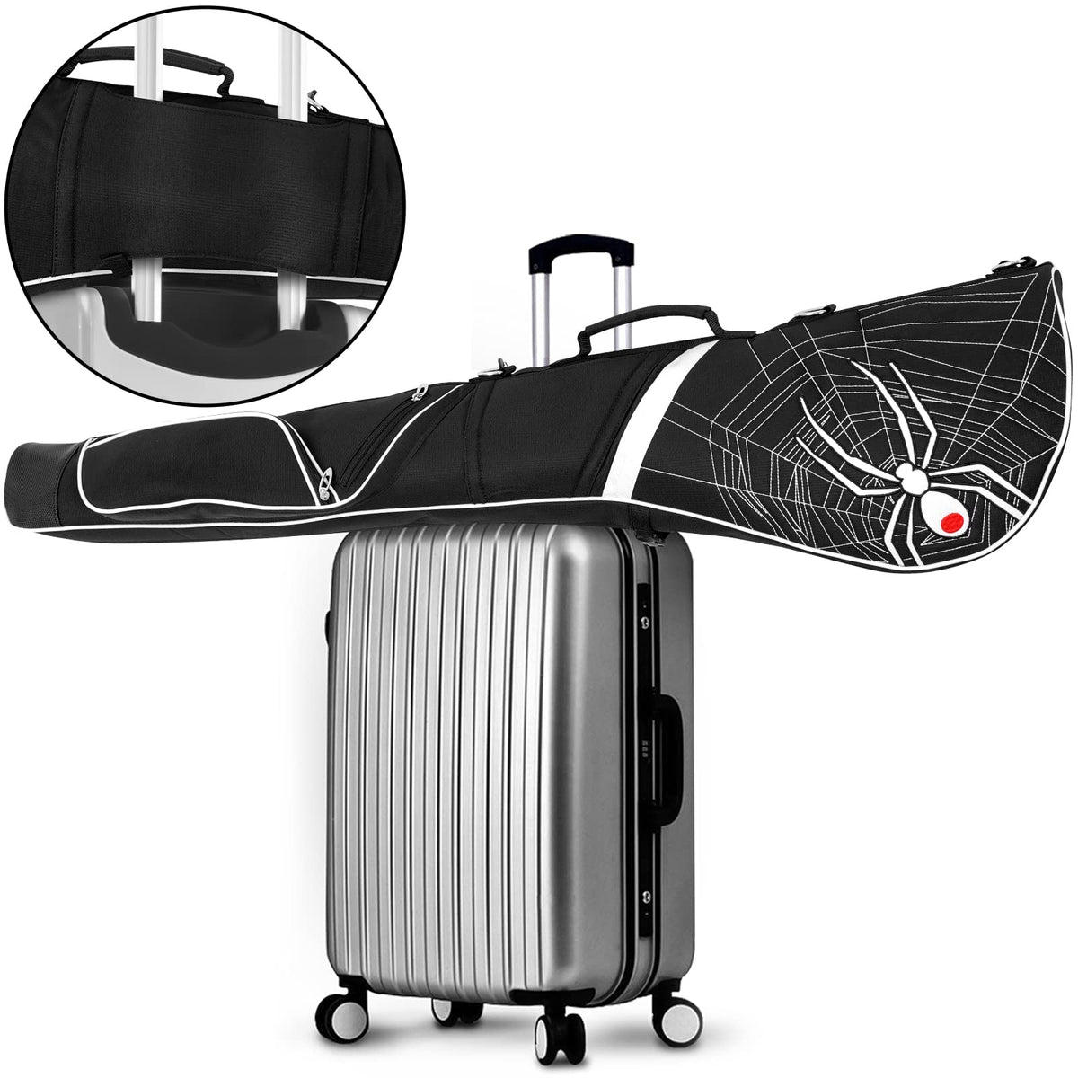 Mytag golf travel bag holds a full set for convenient travel