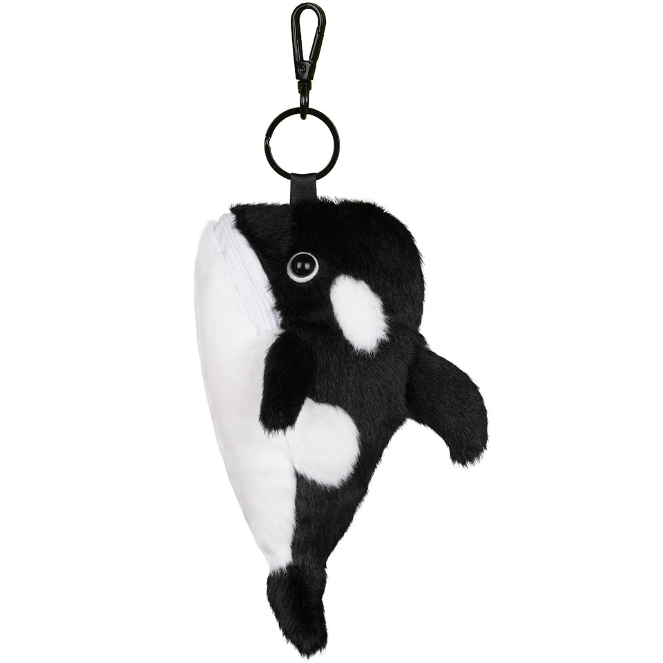 mytag Orca golf ball holder front view with plush design for quick ball access