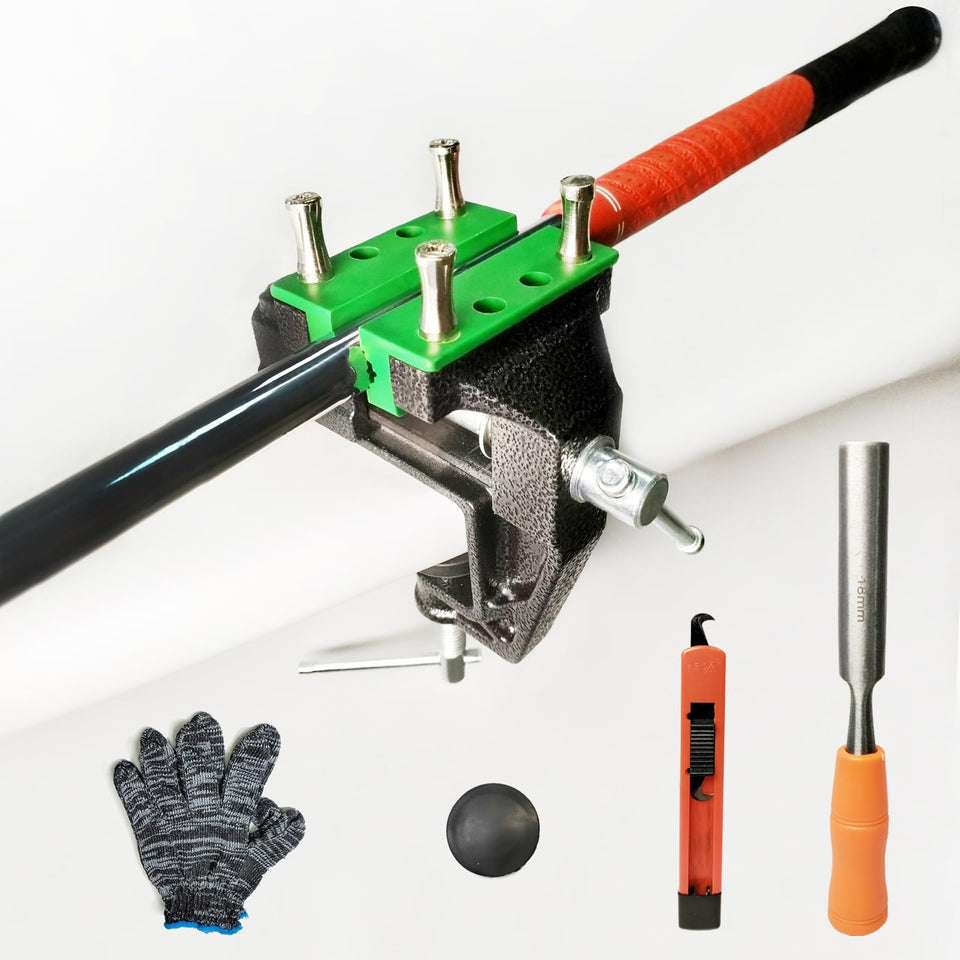 MYTEC golf grip kit table vise securely holds clubs for easy regripping