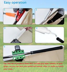 MYTEC grip tape remover contours to shafts for quick residue removal