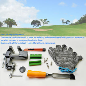 MYTEC lockable soft jaw protects grips while securing clubs