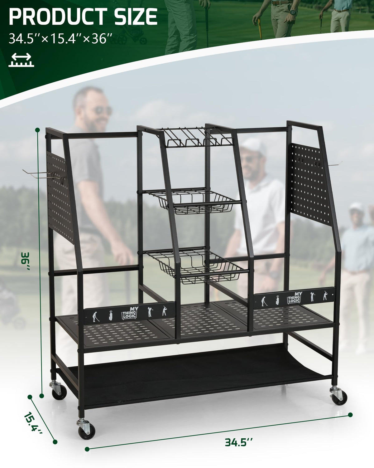 Mythinglogic golf shoes storage area keeping footwear organized and ready