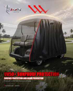 MZS 600D material close-up highlights water resistance and UV protection.