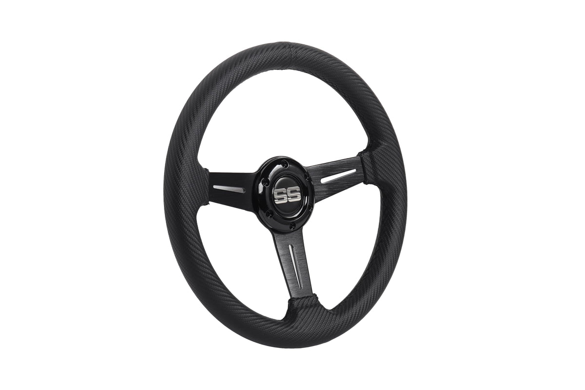 N2MU universal steering wheel installs with adapter sold separately.