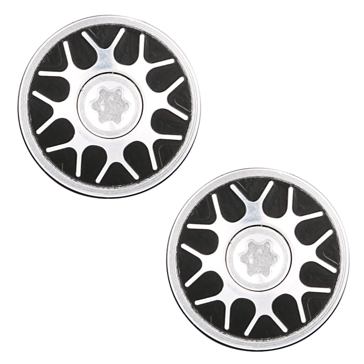 NA three-circle thread design ensures secure weight attachment during strokes.