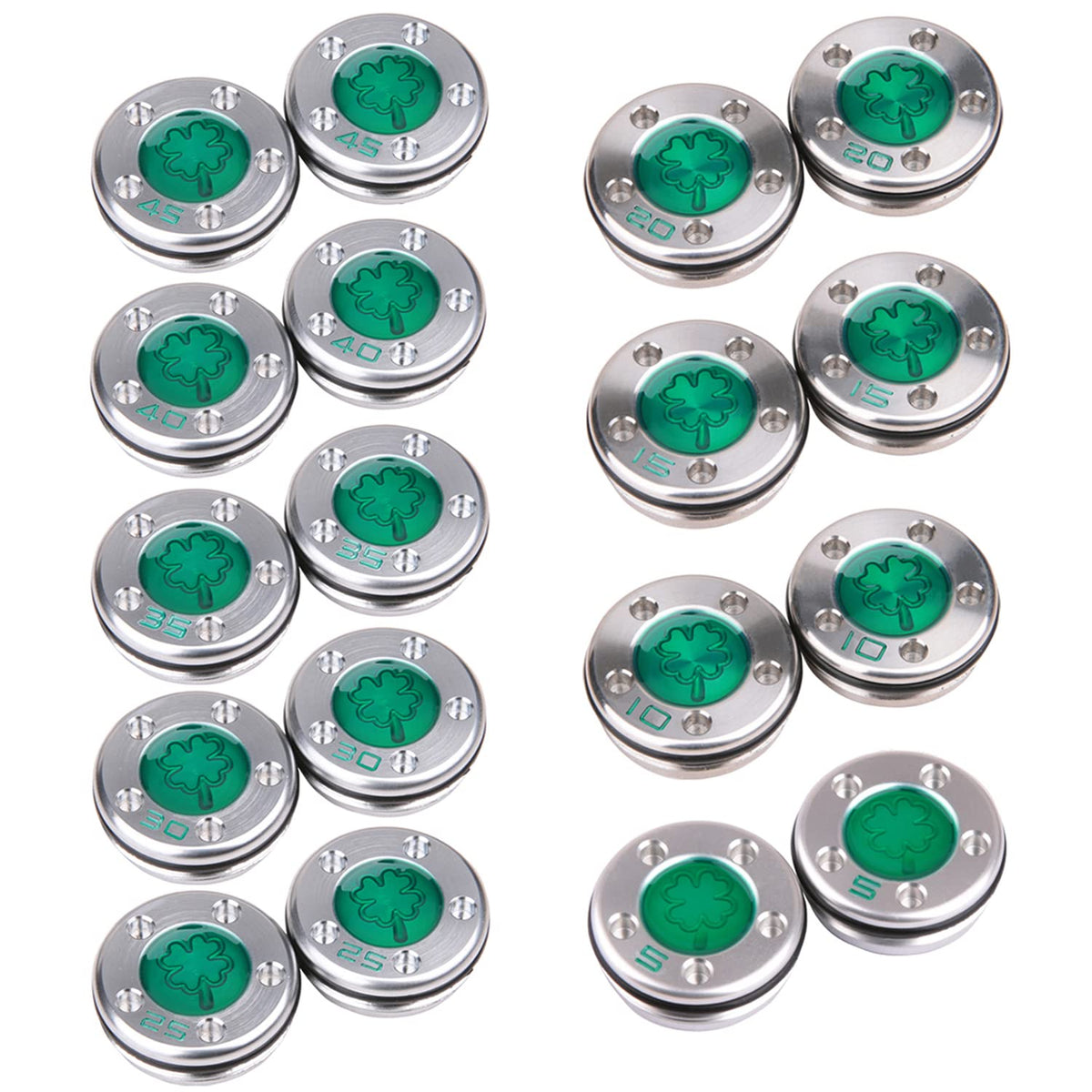 NA Green Clover protective O-ring seals keep weight cavity dry during play.