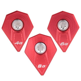 NA red 8g golf weight for Cobra King F9 enhances swing balance and customization.