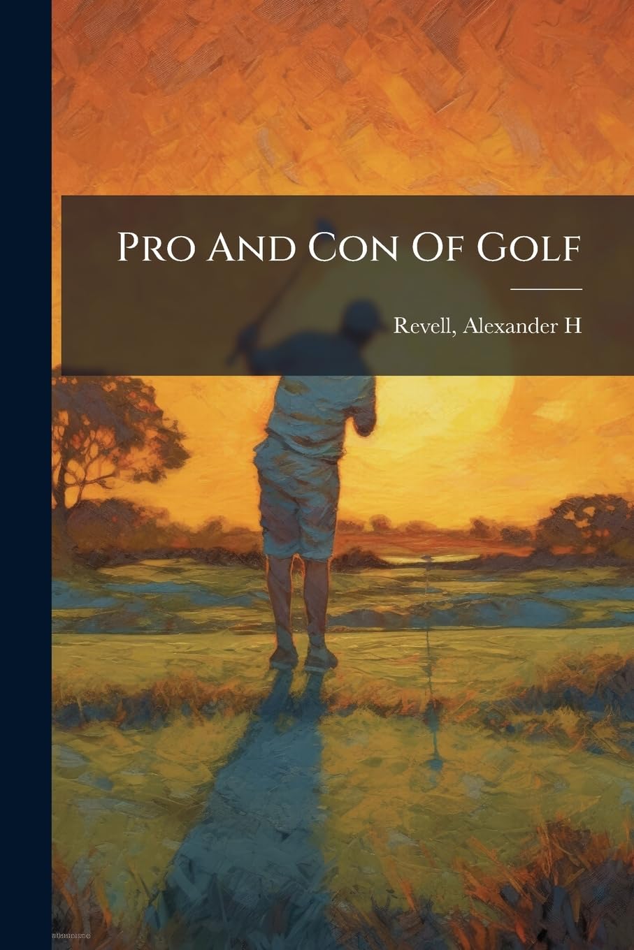 Nabu Press Pro and Con of Golf book cover, vintage reprint for collectors