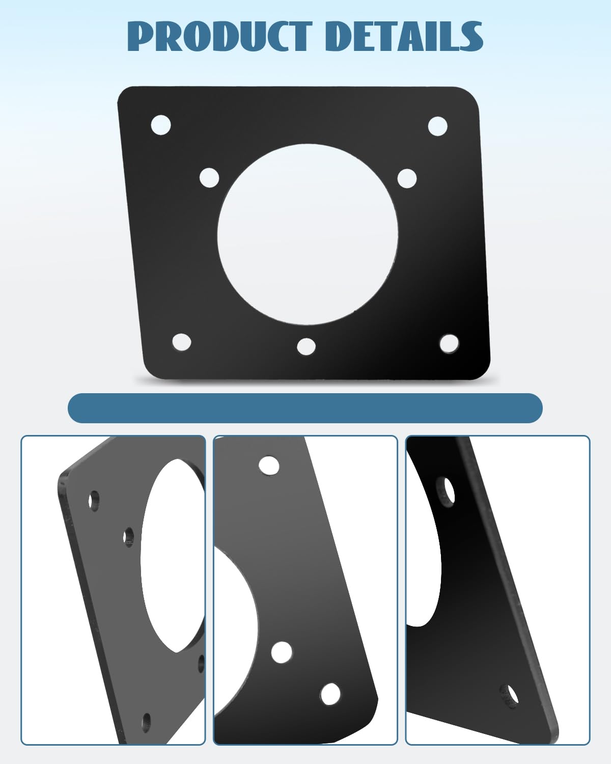 Nahntaipy adapter plate close-up shows durable plastic material and build quality.