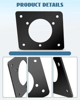 Nahntaipy adapter plate close-up shows durable plastic material and build quality.