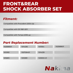 Nakkaa rear shock absorber kit improving stability and reducing bounce