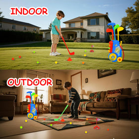 Nattork Toddler Golf Set holes two, simple layout for practice