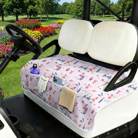 Neapth four-pockets storage golf cart seat cover keeps essentials within easy reach