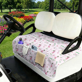 Neapth gift-ready seat cover provides a stylish upgrade for golfers and carts.