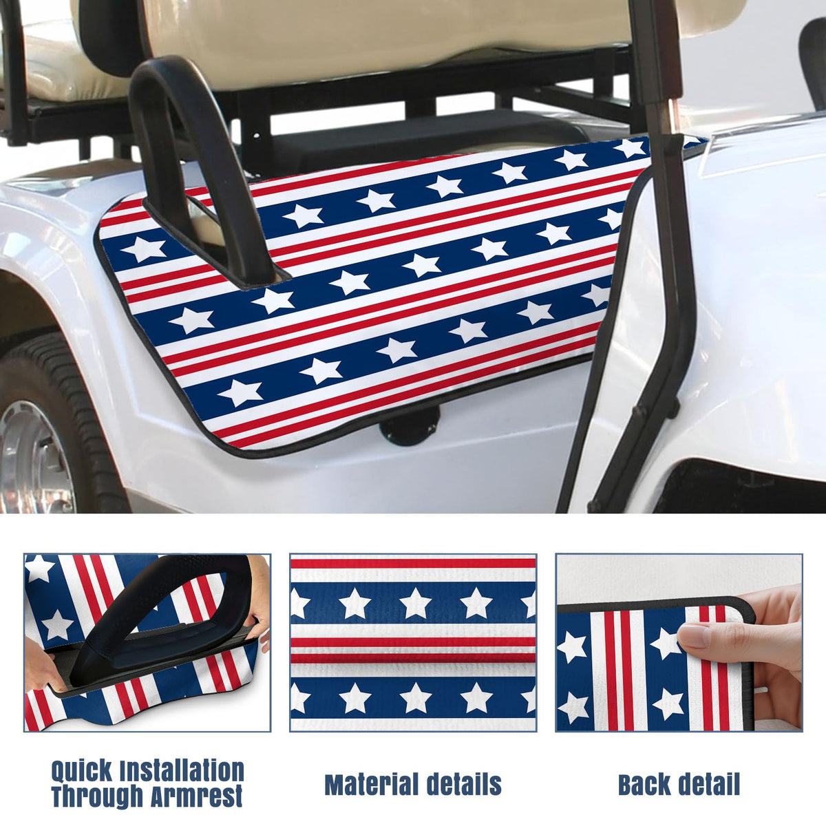 Neapth golf cart seat blanket protects against dirt, sweat and stains