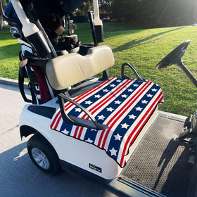 Neapth seat cover stores essentials in built-in pockets