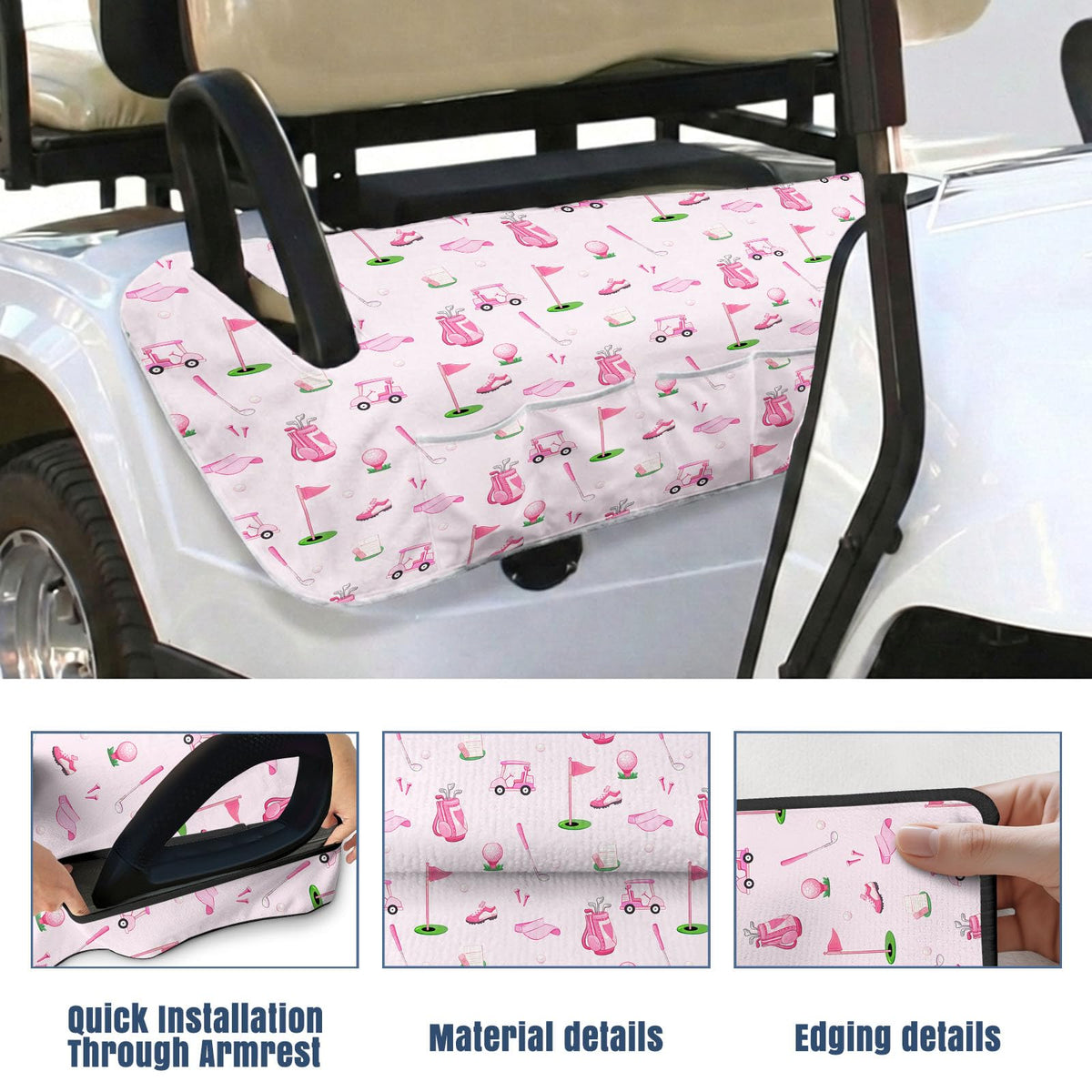 Neapth seat cover shields against dirt and sweat while preserving original seats.