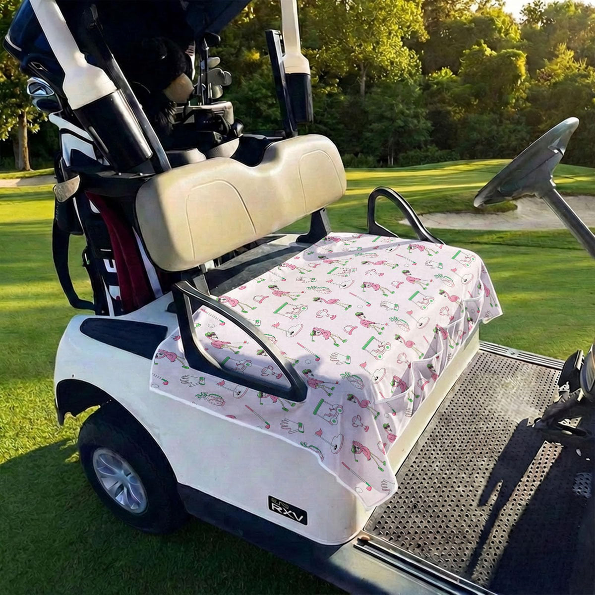 Neapth universal 50x31 seat blanket fits most carts for quick, secure protection.